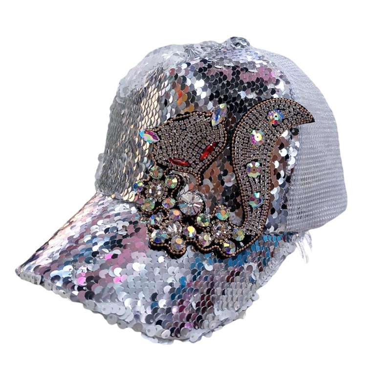 Sparkling Sequin Baseball Cap image 0