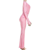 Long-Sleeve Lounge Set with Flared Pants image 7