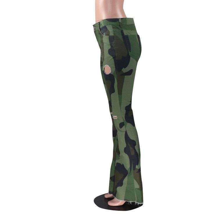 Camoflauge Print Flared Pantts image 4