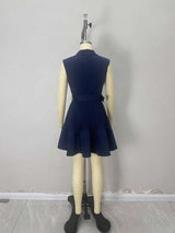 Elegant Sleeveless Blazer Dress image 4