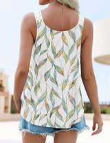 Abstract Pattern Sleeveless Top image 1