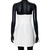 Elegant Strapless A-Line Mini Dress image 5