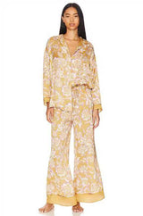 Morning Glory Pyjama Set - S, Multi Beige image