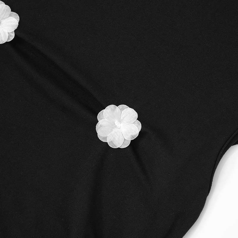 Sleeveless Turtleneck Dress with Embellished Pasties image 5