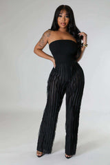 Rippled Radiance Pants - M, Rose Red image