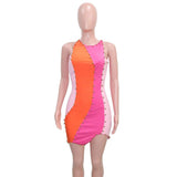 Color Block Sleeveless Bodycon Dress image 2