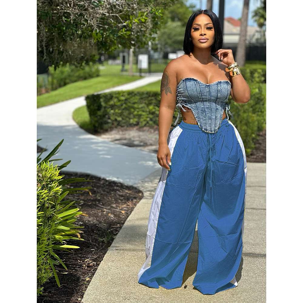 BoldStride Track Pants - L, Blue image