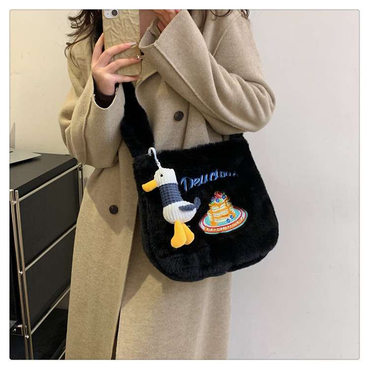 Plush Furry Shoulder Bag image 0