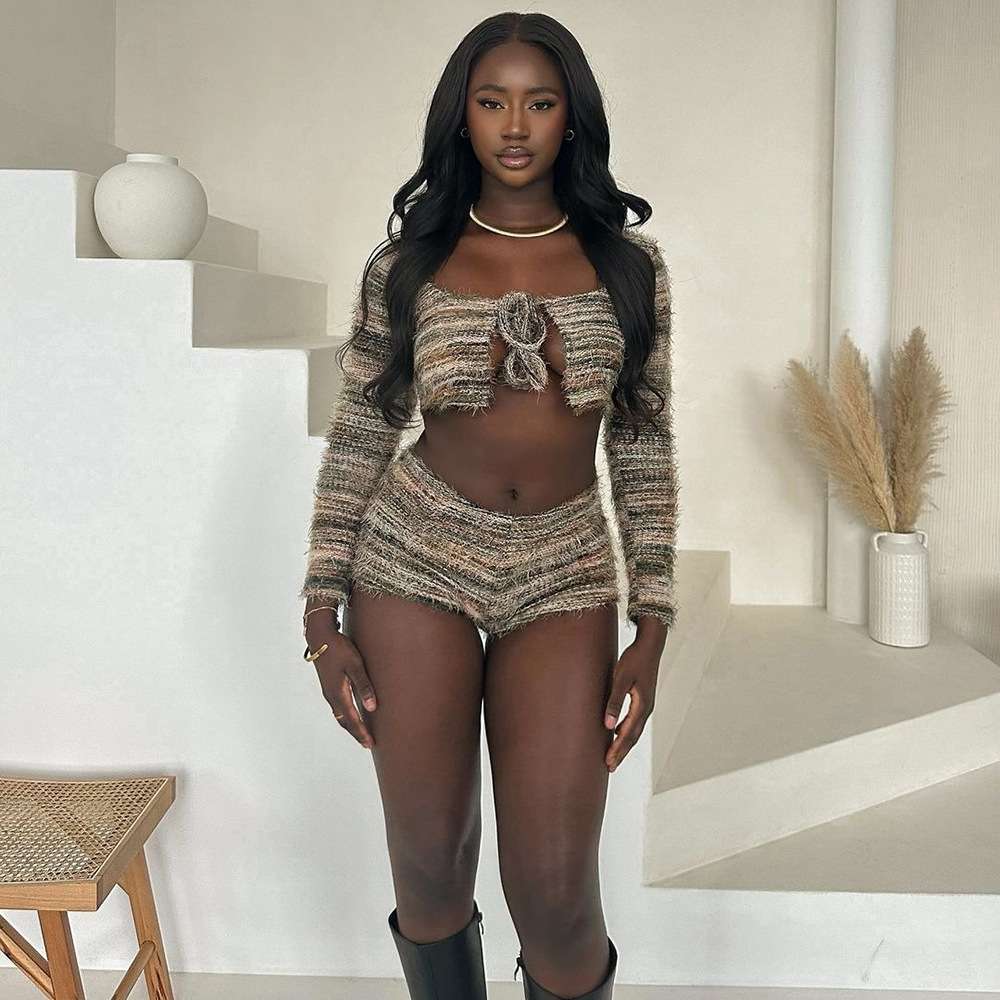 Tie-ups Detail Top & Skirt Co-Ords image 0