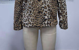 Leopard Print Faux Fur Button-Up Jacket image 7