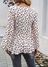 Floral Printed Square Neck Top image 5