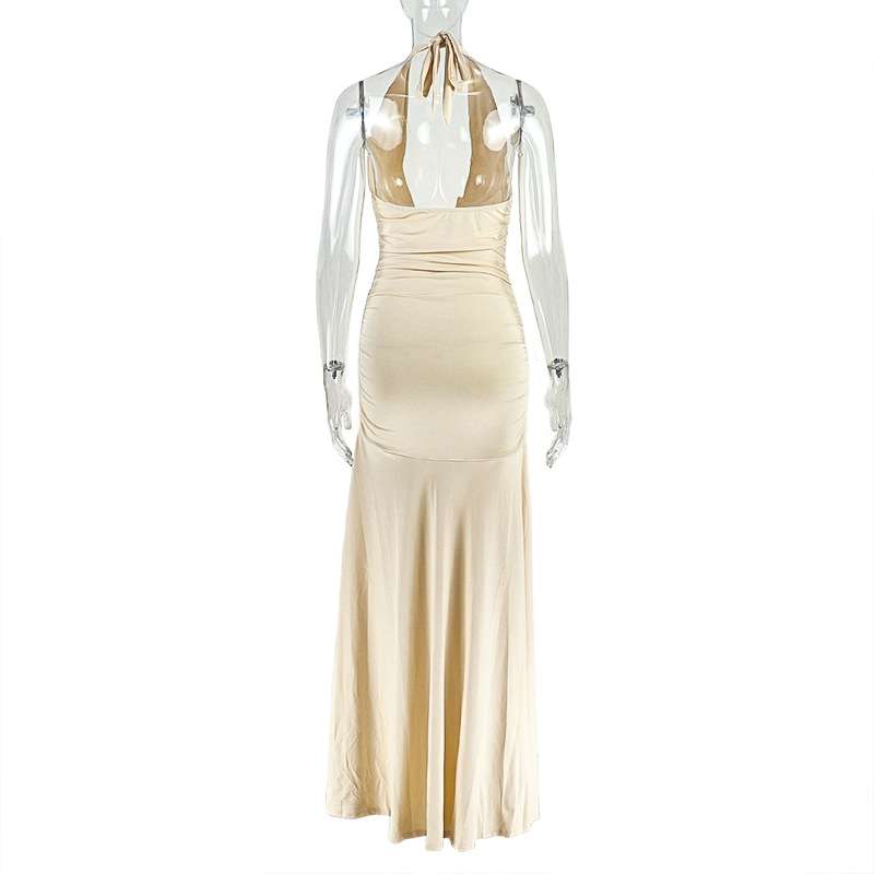 Elegant Deep-V Maxi Dress image 5