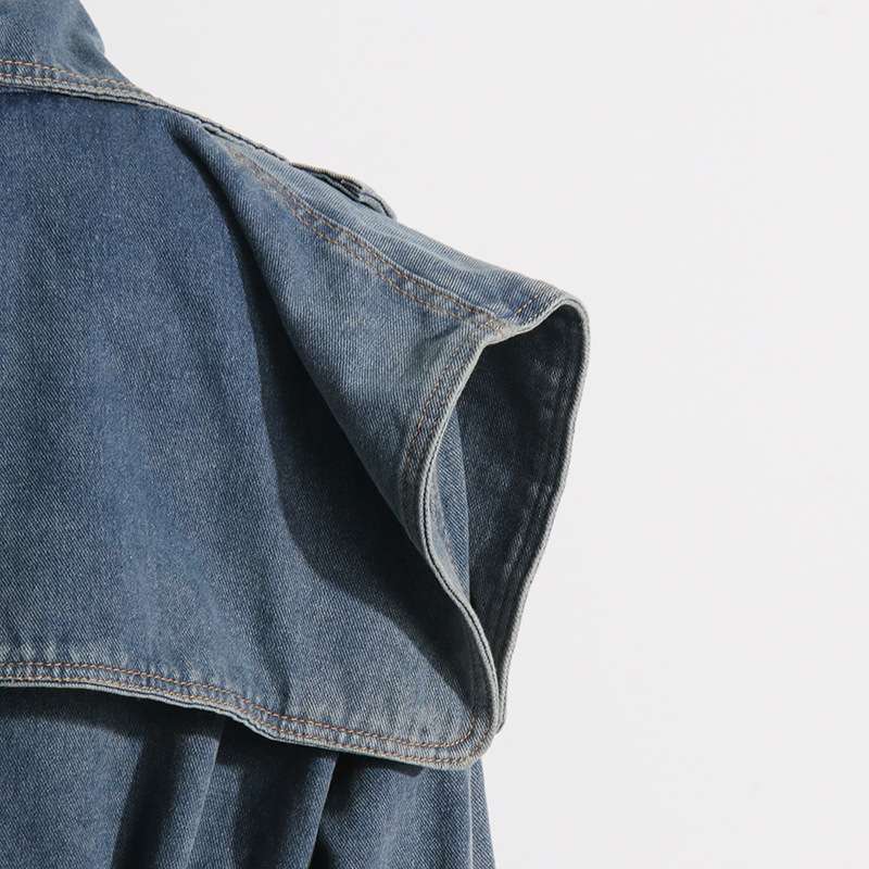 Denim Trench Coat image 5