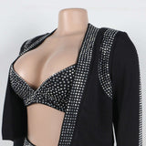 Cropped Jacket with Shorts & Top Set image 4