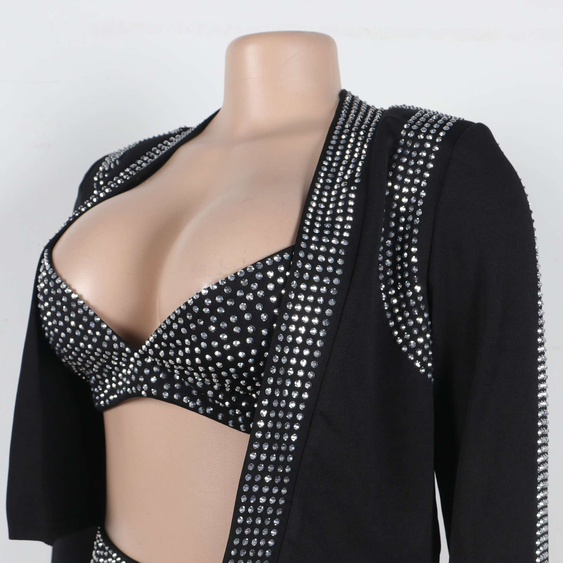 Cropped Jacket with Shorts & Top Set image 4