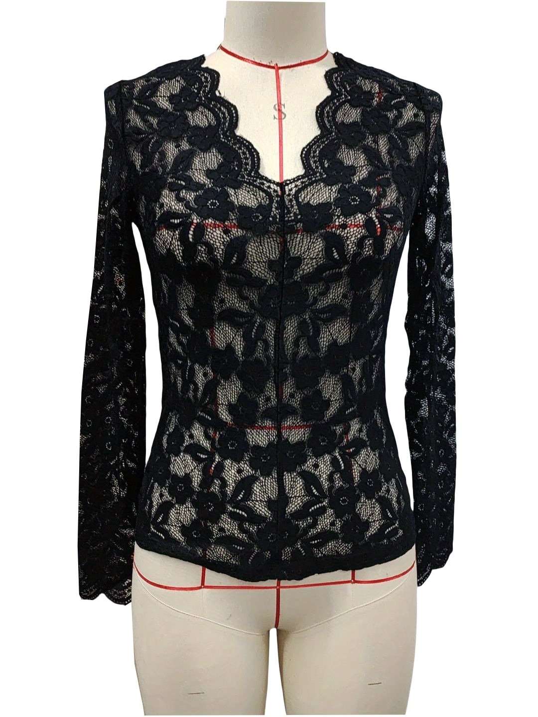 Floral Lace Tunic Top image 3