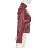 Fitted Biker Jacket with Zipper Pockets image 6