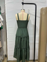 Smocked Maxi Dress with Ruffle Details image 5