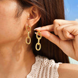 Chain Link Drop Earrings image 1