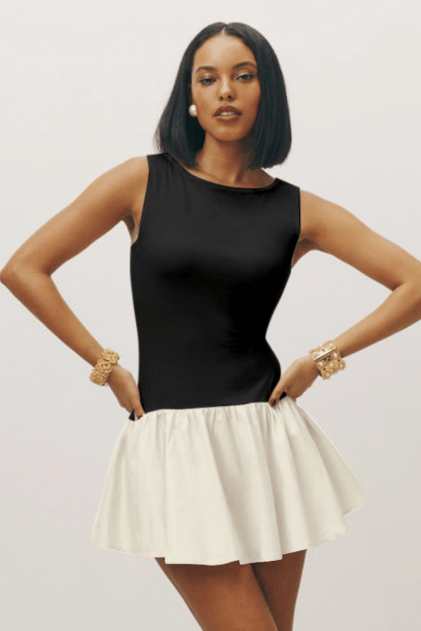 Noir Chic Flare Dress image 4