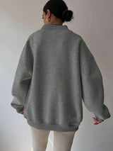 Crewneck Sweatshirt with Ribbed Details image 5