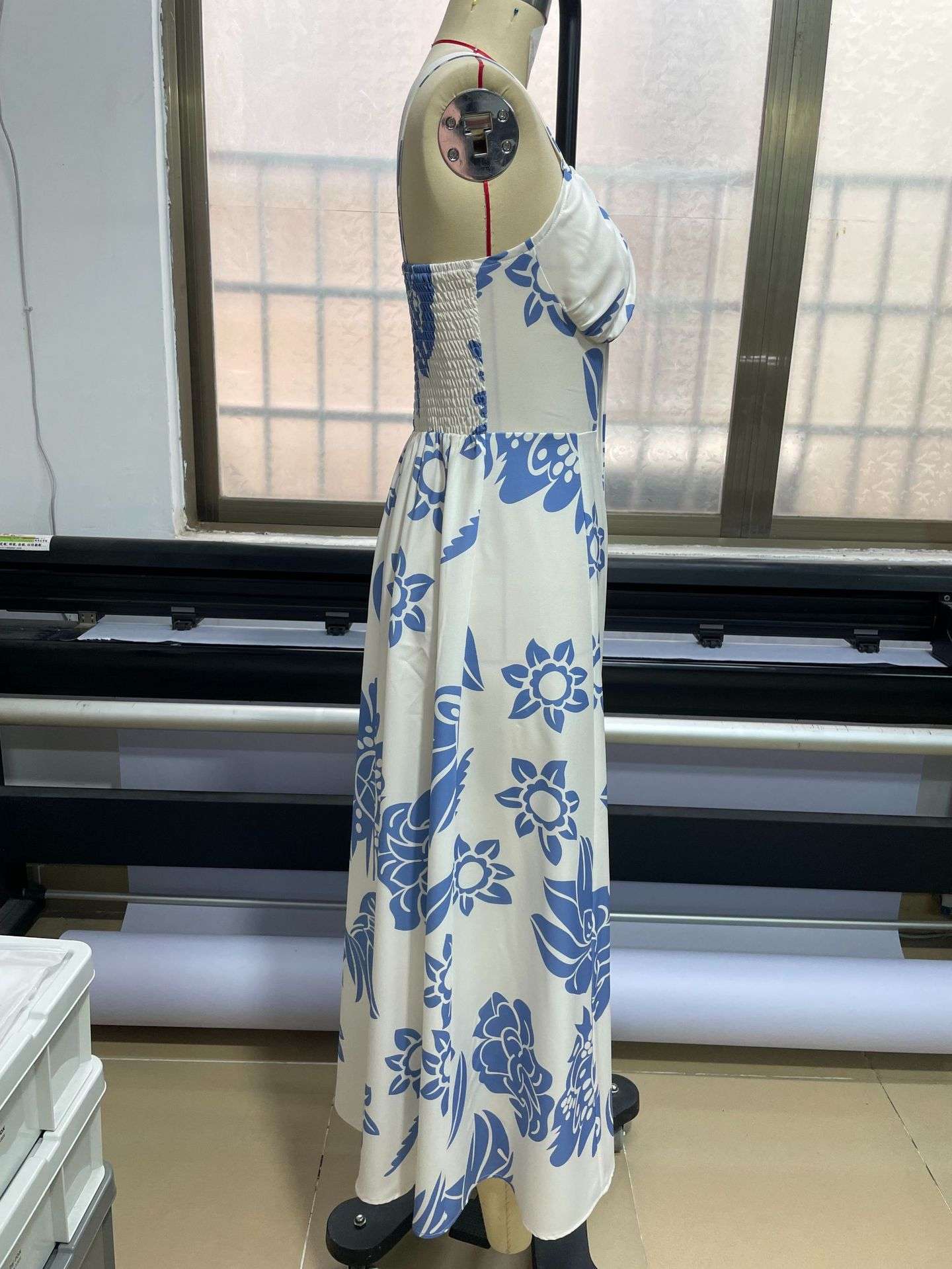 Floral Maxi Dress with Spaghetti Straps image 1