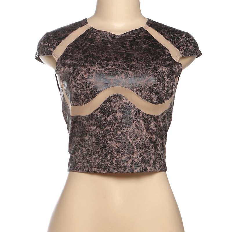 Edgy Cropped Top with Details image 2