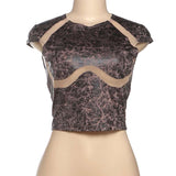 Edgy Cropped Top with Details image 2