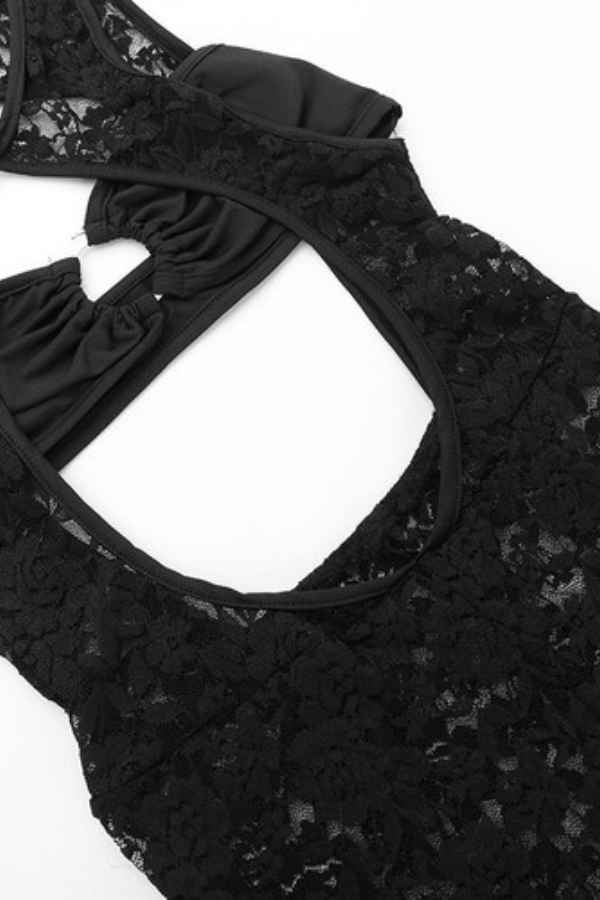 Sexy Floral Lace Cut-Out Open Back Sleeveless Jumpsuit image 6