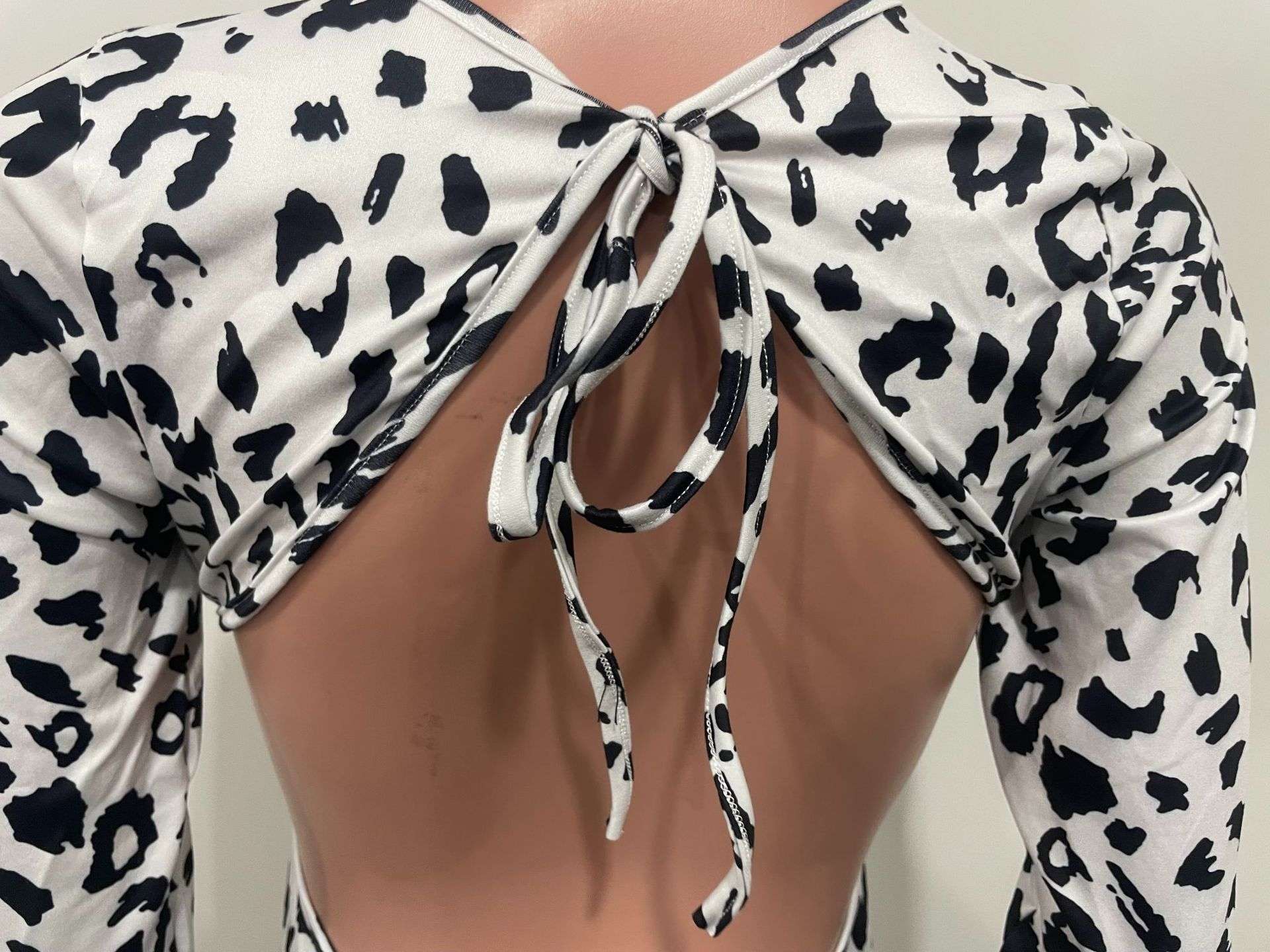 Lace-up Leopard Print Jumpsuits image 6