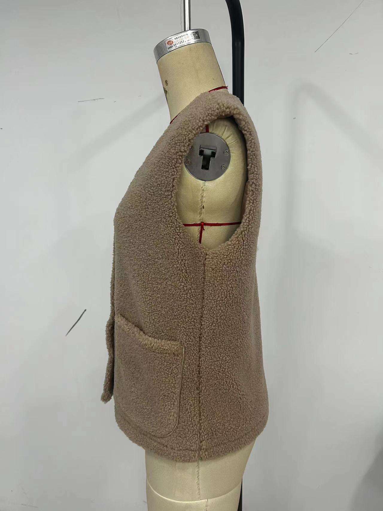 Casual Style V-Neck Sleeveless Vest Jacket image 5