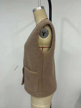 Casual Style V-Neck Sleeveless Vest Jacket image 5