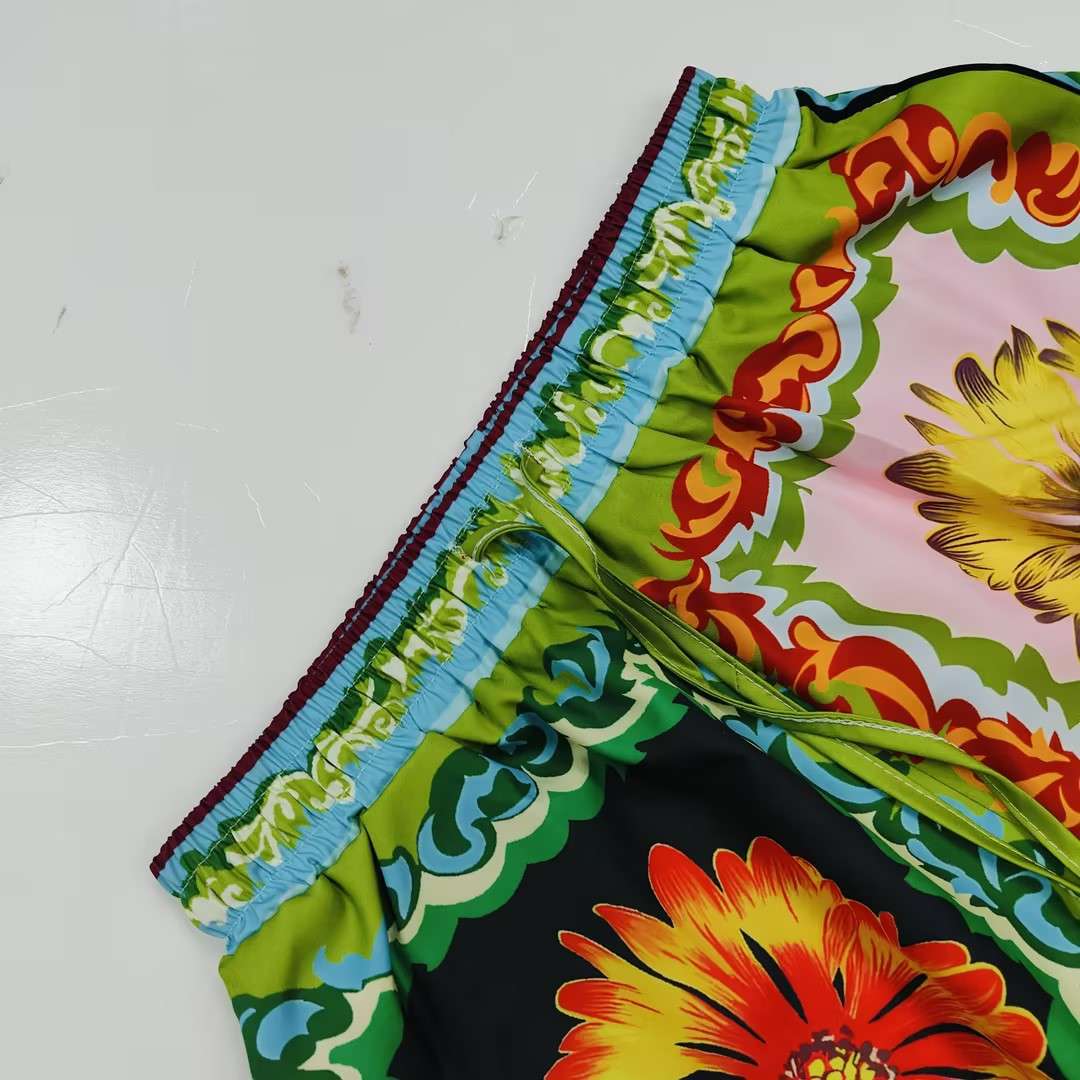 Floral Short Set with Oversized Shirt & Shorts image 2