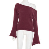 Knit Long-Sleeve Crop Top image 4