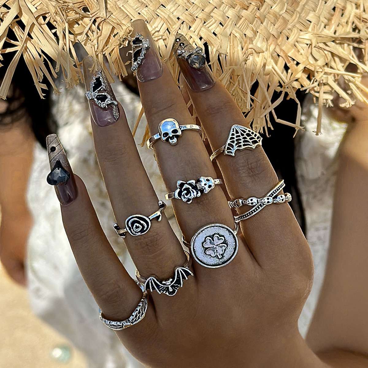 Alloy Statement Ring Set image 0