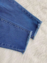 Asymmetrical Zip Bootcut Jeans image 7