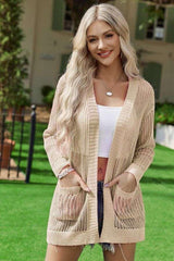 Crochet Cardigan for Women Long Sleeve image 1