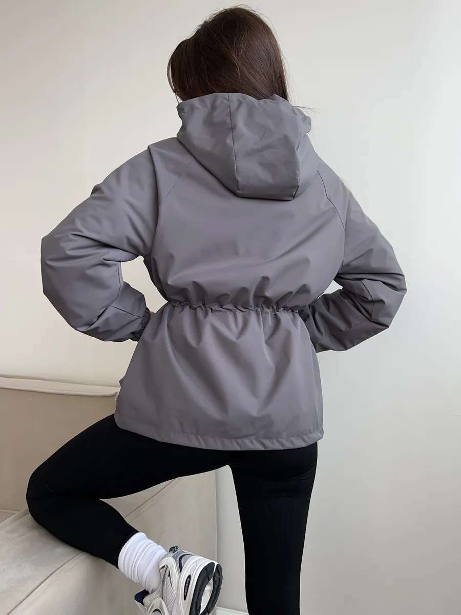 Hooded Windbreaker with Multiple Pockets image 7