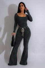 Sold Bodysuit & Pants Set - XL, Black image