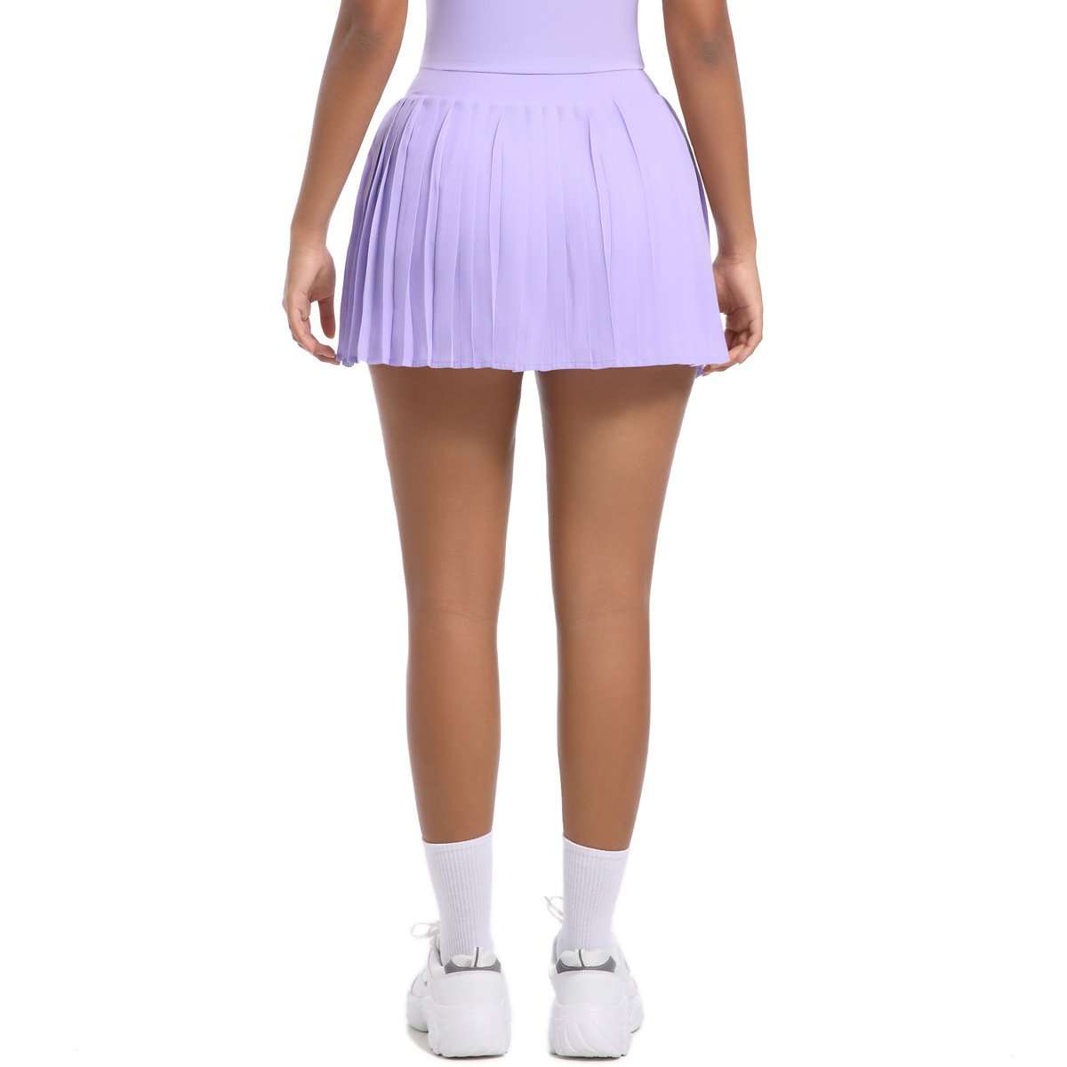 Pleated Wrap-Style Mini Skirt image 4