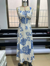 Floral Maxi Dress with Spaghetti Straps image 2