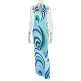 Vibrant Multi-Colored Striped Maxi Dress image 4
