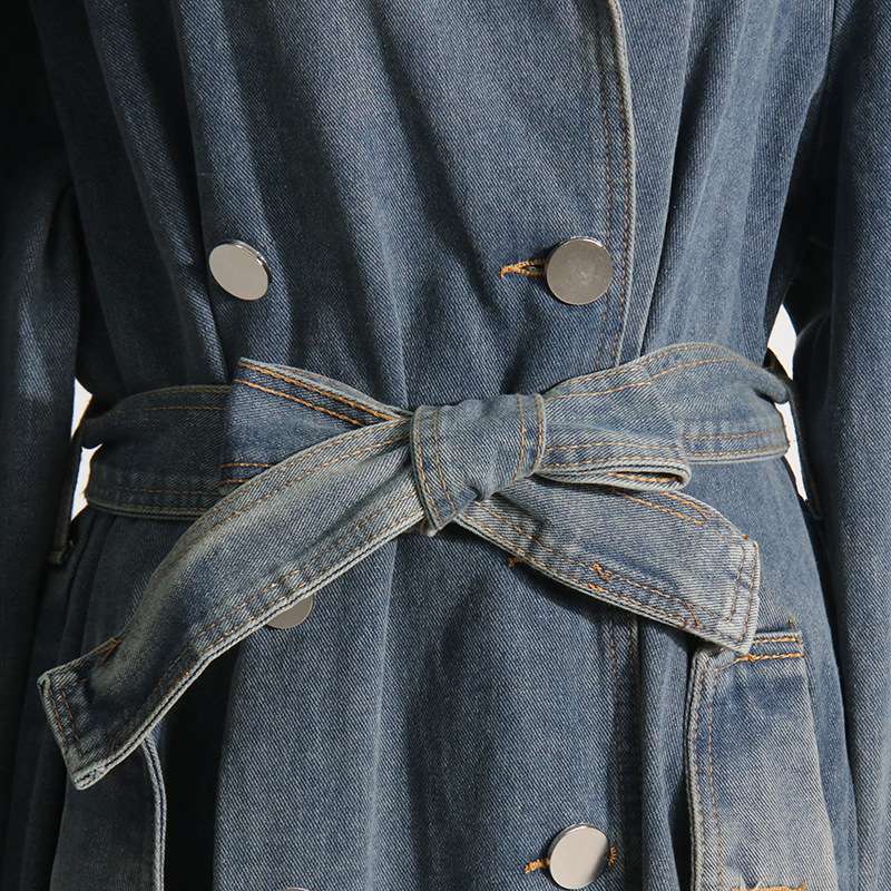 Denim Trench Coat image 3