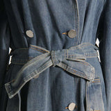Denim Trench Coat image 3