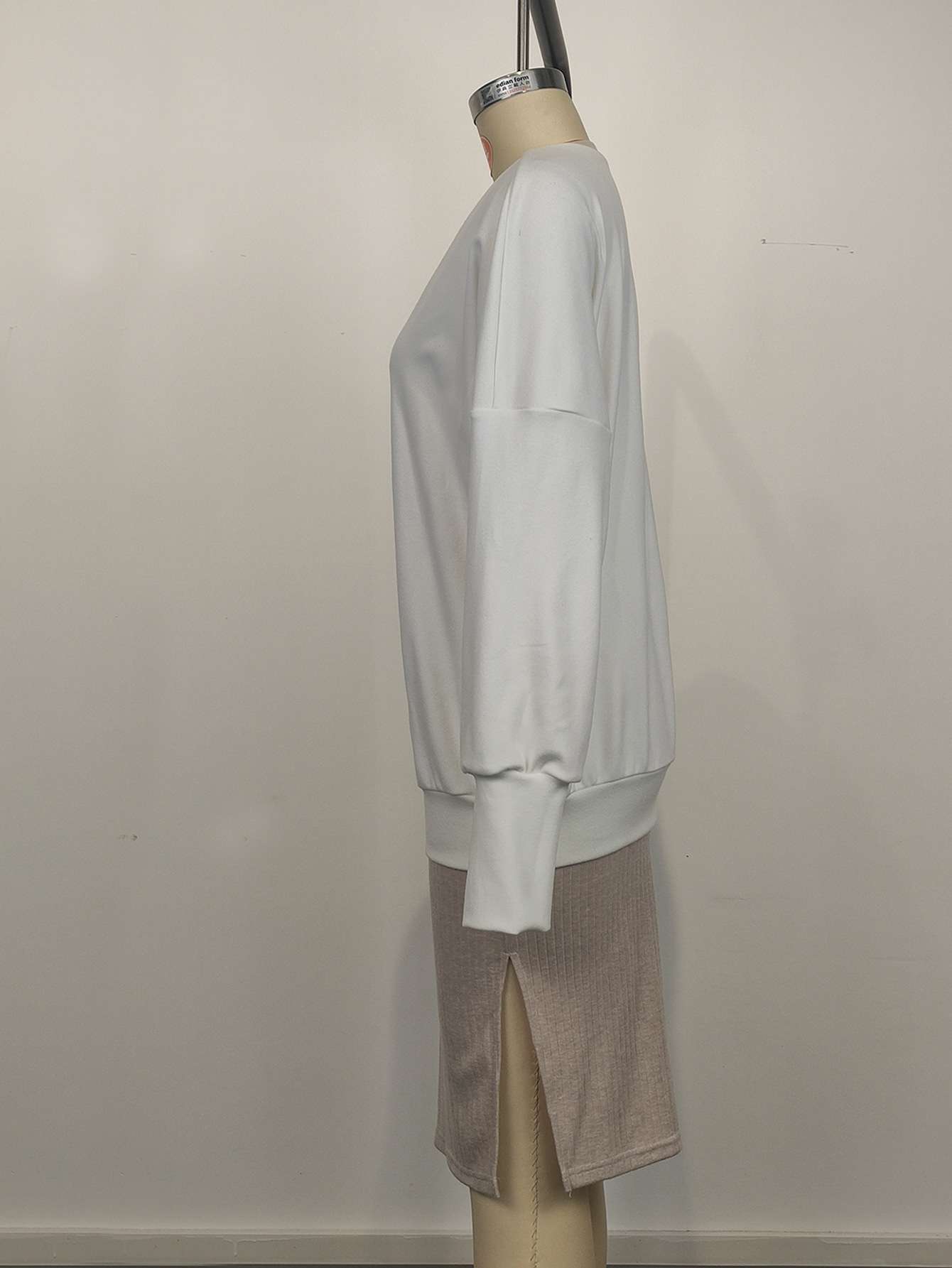 Fall Winter V Neck Top Skirt Set image 3