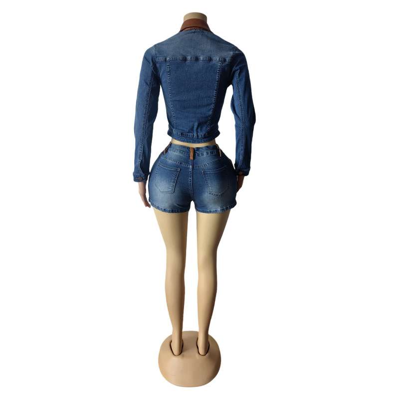 Stylish Casual Set with PU Details image 3