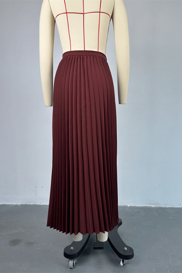 Chic Pleats Sleeveless Vest Set image 6