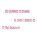 Nude French Manicure with Floral Accent image 4