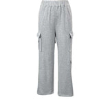 High Waisted Casual Cargo Sweatpants image 4