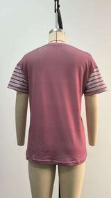 Colorblock Mixed Media Short-Sleeve T-Shirt image 7